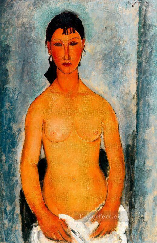 standing nude elvira 1918 Amedeo Modigliani Oil Paintings